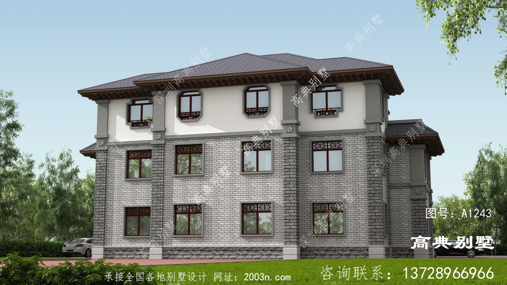 怎么建中式風格雙拼別墅才宏偉壯觀?