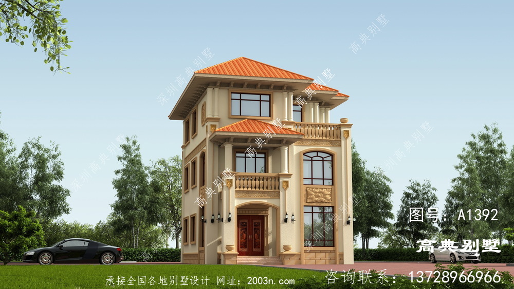 歐式古典風格三層別墅住宅設計圖 歐式古典風格三層別墅住宅設計圖