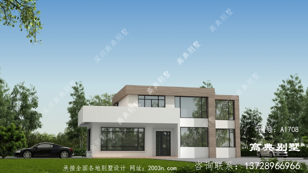農村自建現代兩層住宅設計圖 農村自建現代兩層住宅設計圖