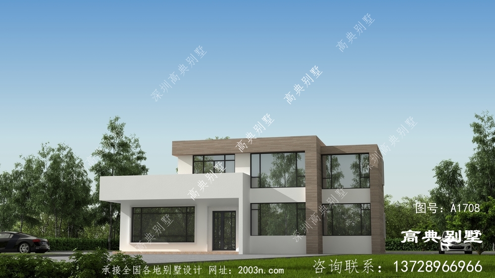 農村自建現代兩層住宅設計圖