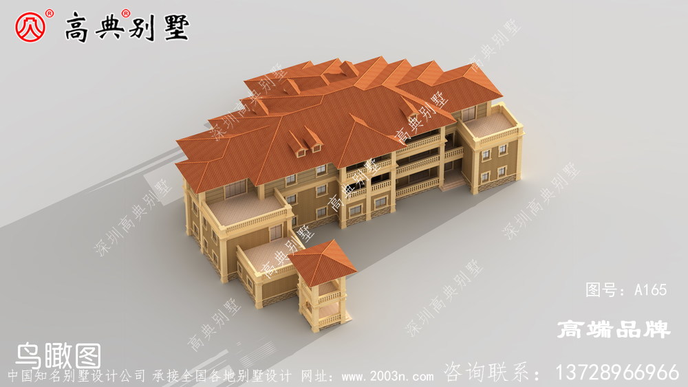 鄉村豪華三層別墅設計圖
