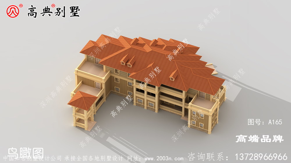 鄉村豪華三層別墅設計圖