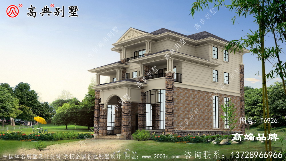 經典大氣四層歐式別墅設計圖