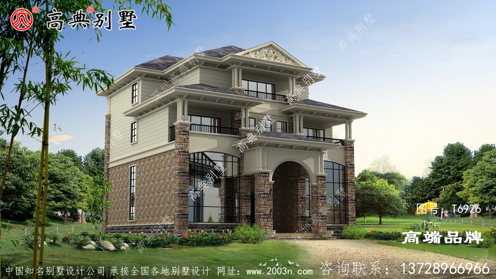 經典大氣四層歐式別墅設計圖