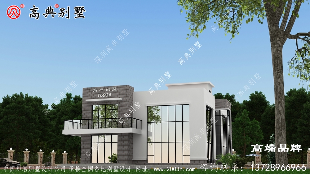 非常精致的現(xiàn)代風(fēng)格平屋頂別墅