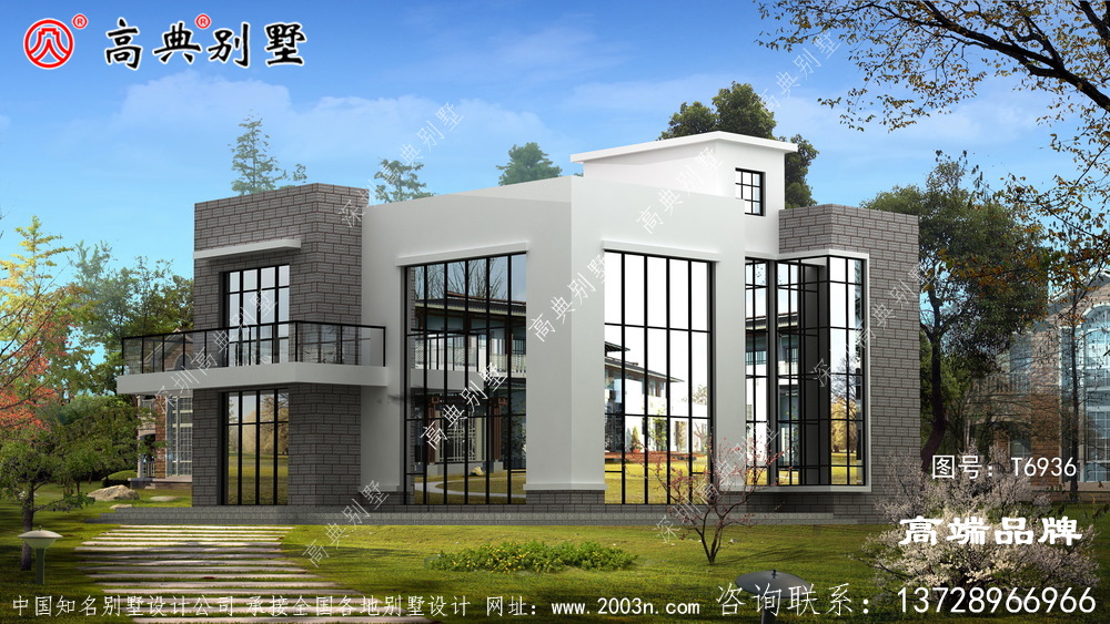 非常精致的現(xiàn)代風(fēng)格平屋頂別墅