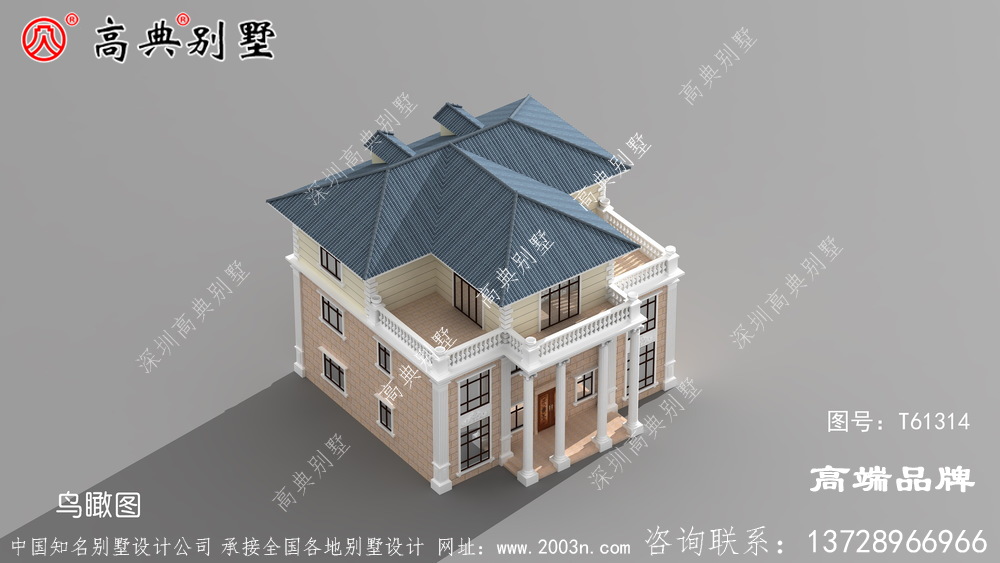 充滿少女心的歐式三層別墅設計圖