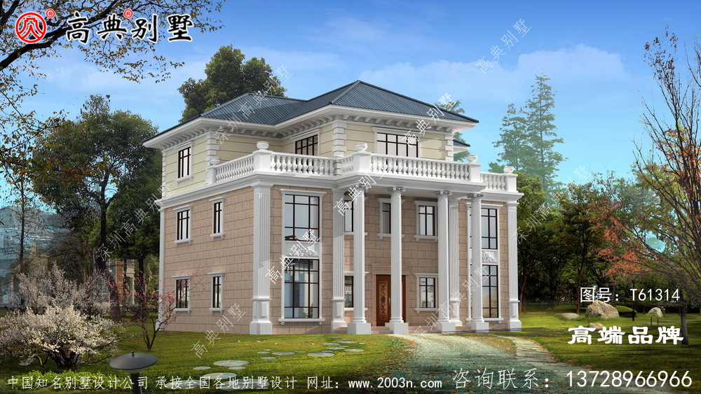 充滿少女心的歐式三層別墅設計圖