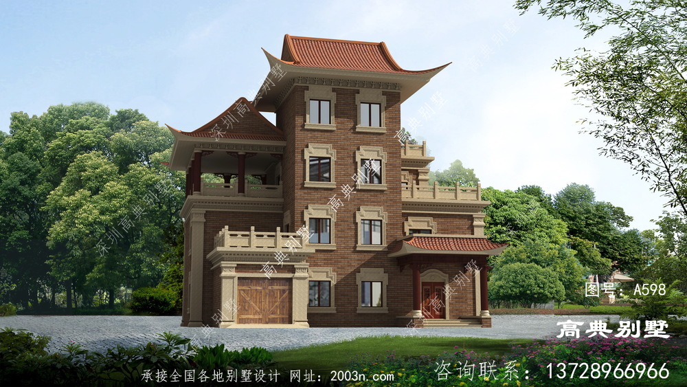 自建四層別墅設計圖紙