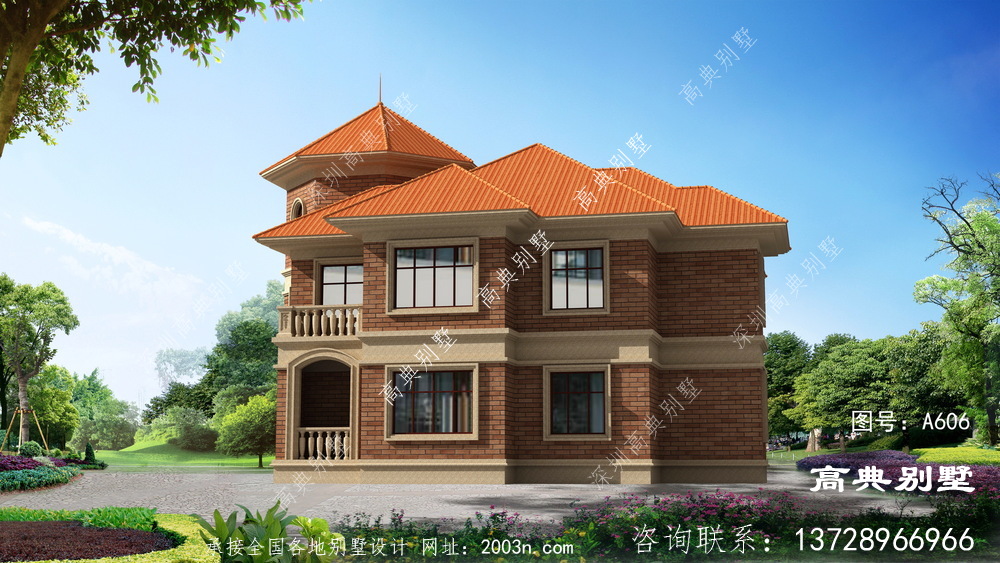 二層自建復式別墅設計圖