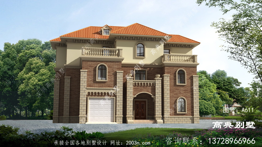 歐式風格三層復式別墅設計大全