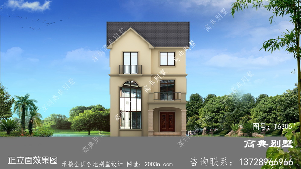 小戶型歐式風格農村別墅設計圖紙