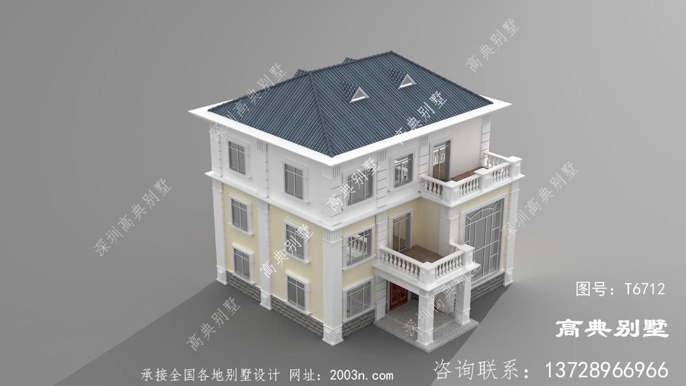 法式風(fēng)格三層別墅，給你新的居住體驗(yàn)