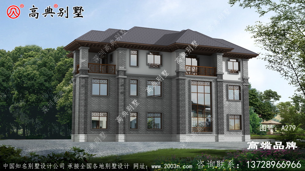 設計簡約的新中式別墅