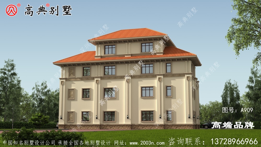 大戶型歐式四層歐洲古典建筑的設(shè)計(jì)圖