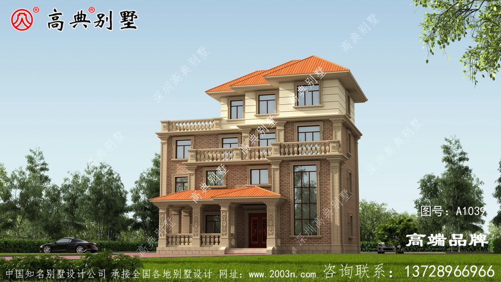新農(nóng)村自建歐式風(fēng)格四層復(fù)式別墅設(shè)計圖紙