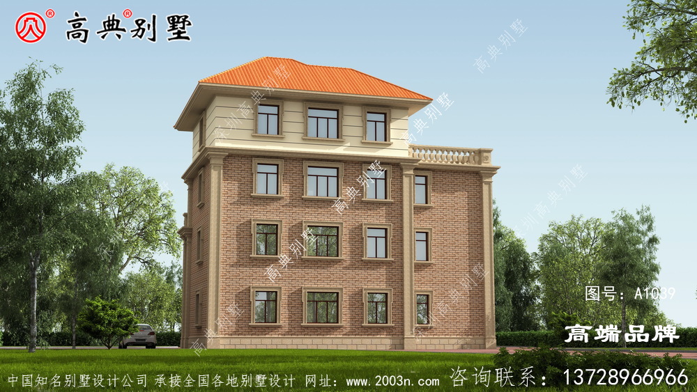 新農(nóng)村自建歐式風(fēng)格四層復(fù)式別墅設(shè)計圖紙