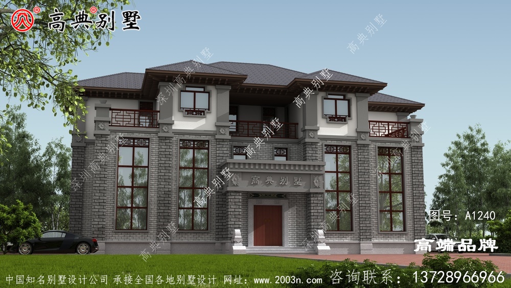 這款豪華雙復式大廳中式別墅,占地270平 這款豪華雙復式大廳中式別墅,占地270平