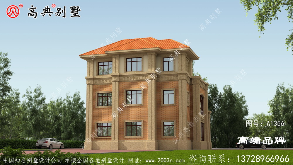 歐式風(fēng)格三層經(jīng)典大方別墅設(shè)計(jì)圖