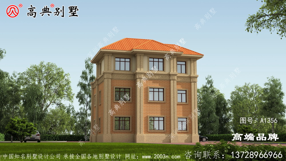 歐式風(fēng)格三層經(jīng)典大方別墅設(shè)計(jì)圖
