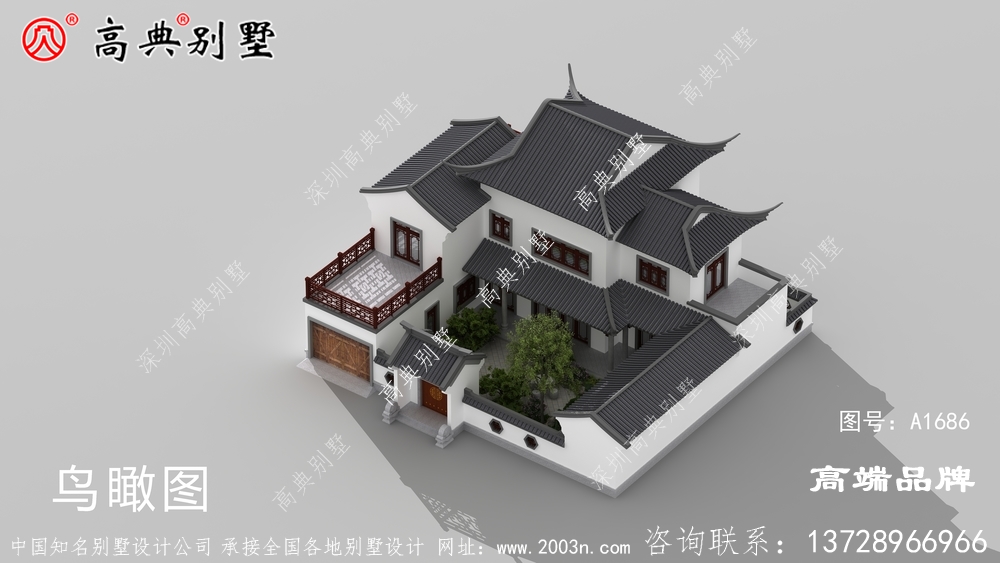 經典實用兩層蘇式園林別墅設計圖 經典實用兩層蘇式園林別墅設計圖