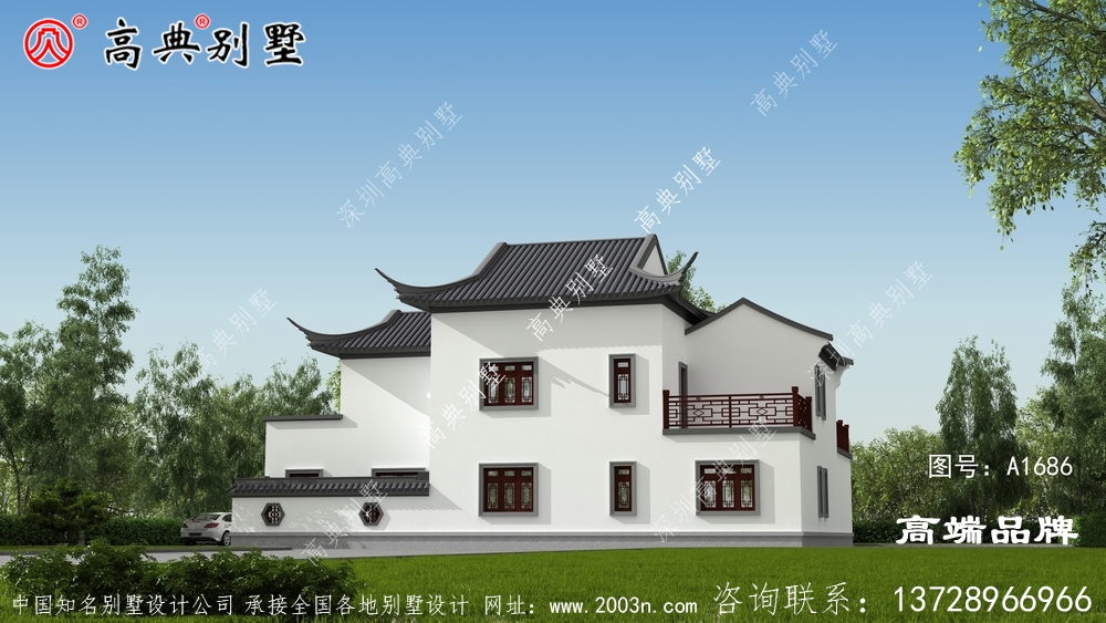 經典實用兩層蘇式園林別墅設計圖