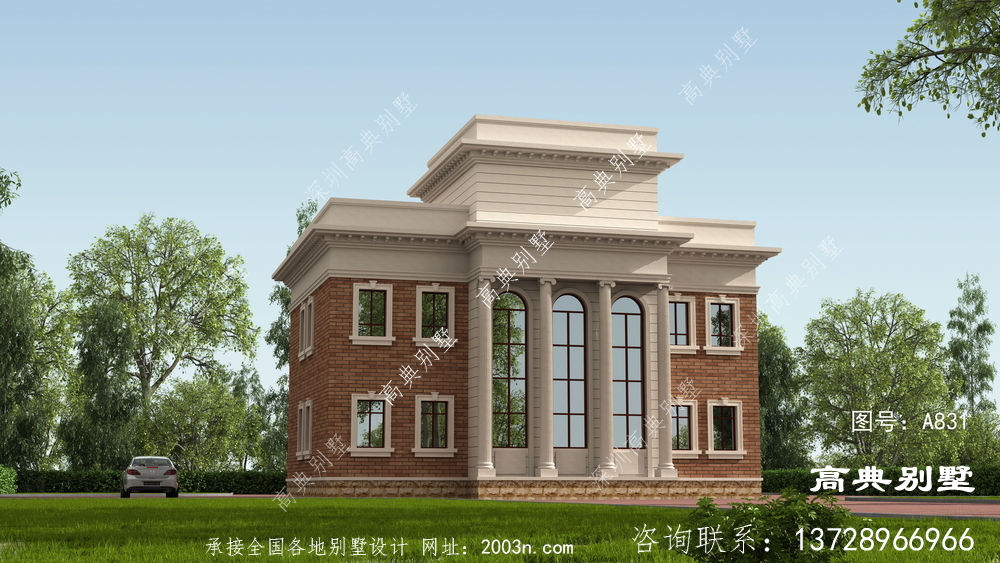 三層簡歐風格別墅設計圖