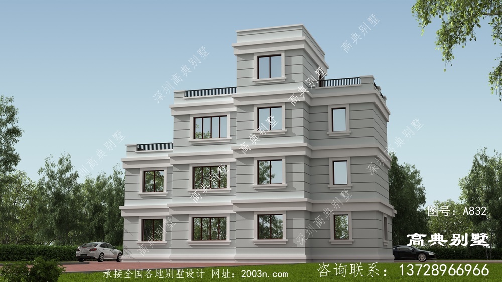 四層建甌別墅設計圖，高端大氣品位高