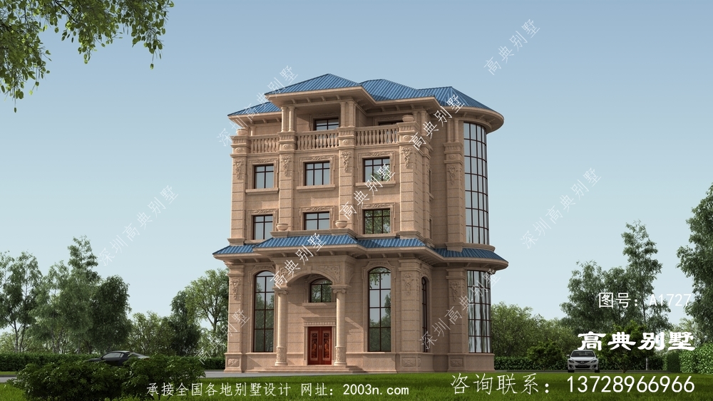 美觀大方的意大利風格石材別墅