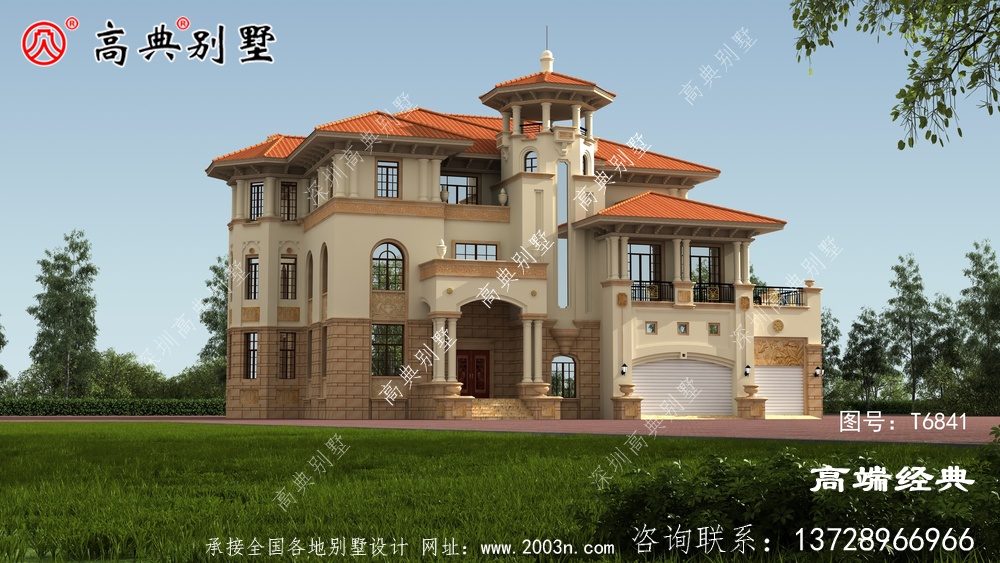 簡歐四層自建房子戶型方案圖，還帶露臺(tái)晉江市
