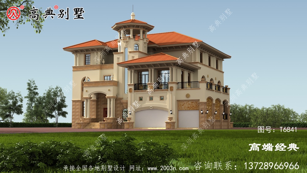 簡歐四層自建房子戶型方案圖，還帶露臺(tái)晉江市