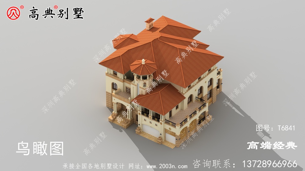 簡歐四層自建房子戶型方案圖，還帶露臺(tái)晉江市