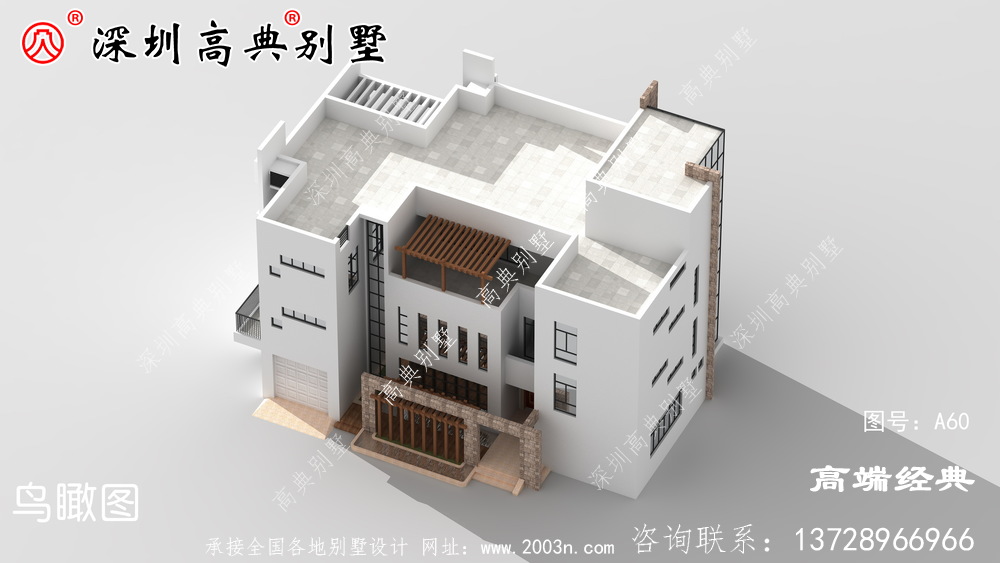 農村自建四層漂亮樓房圖，外觀氣派，選一套回家建造吧！