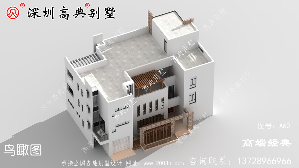 農村自建四層漂亮樓房圖，外觀氣派，選一套回家建造吧！