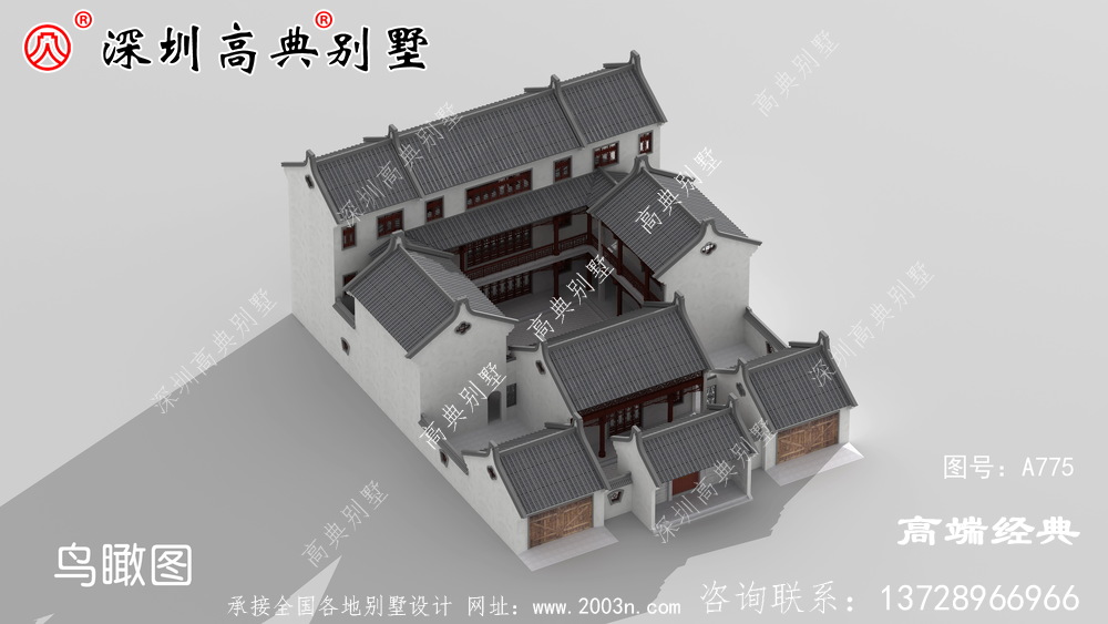 新中式別墅設計圖，滿足你的中式情懷。今天給大家帶來的正是一套簡約的新中式別墅