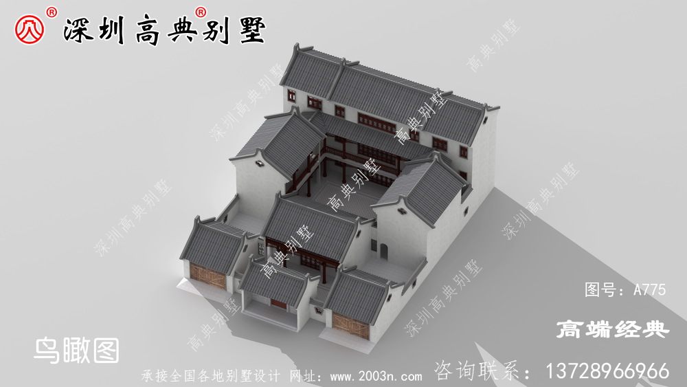 新中式別墅設計圖，滿足你的中式情懷。今天給大家帶來的正是一套簡約的新中式別墅