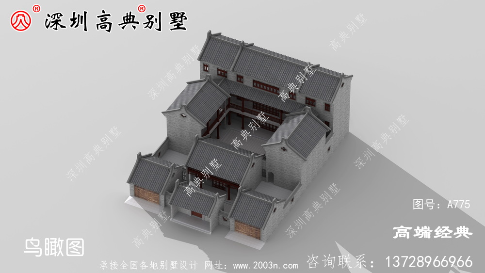 新中式別墅設計圖，滿足你的中式情懷。今天給大家帶來的正是一套簡約的新中式別墅