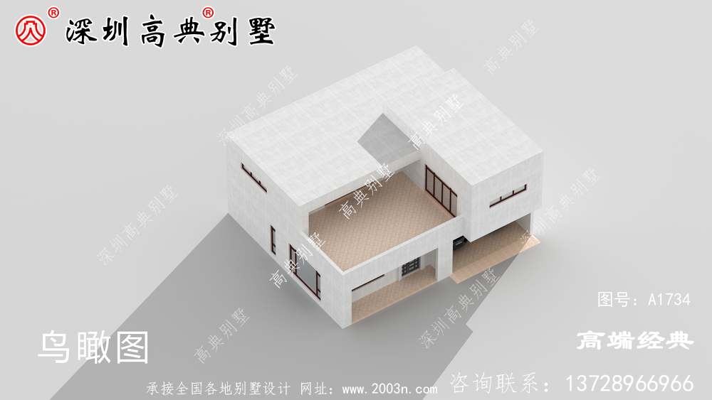 二層別墅設計圖，滿足大家庭成員的住房需求。