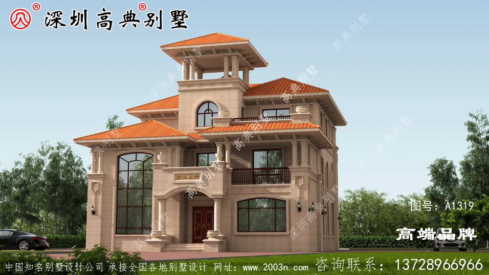 二層 的小別墅 ，很適合 在鄉(xiāng)下自建 帶院子