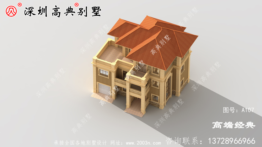 鄉下三層自建房的設計圖,養老別墅可以這樣建。