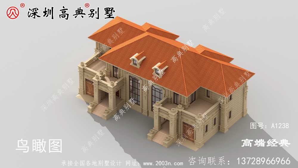 農村345平方的兩層樓圖,不用借錢就能建成,不能不推薦。