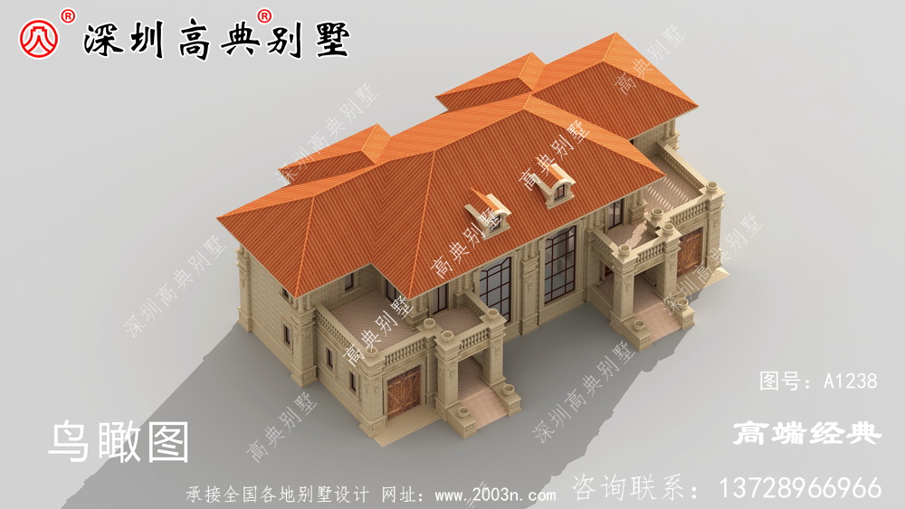 農村345平方的兩層樓圖,不用借錢就能建成,不能不推薦。