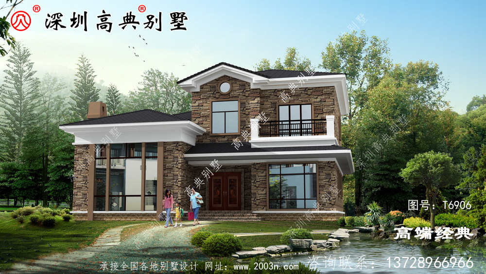 鄉(xiāng)村二層樓簡約大氣效果圖,鄉(xiāng)村建房首選,你心動(dòng)了嘛。