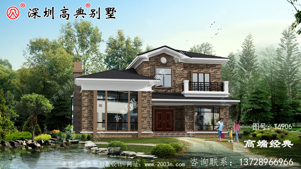 鄉(xiāng)村二層樓簡約大氣效果圖,鄉(xiāng)村建房首選,你心動(dòng)了嘛。