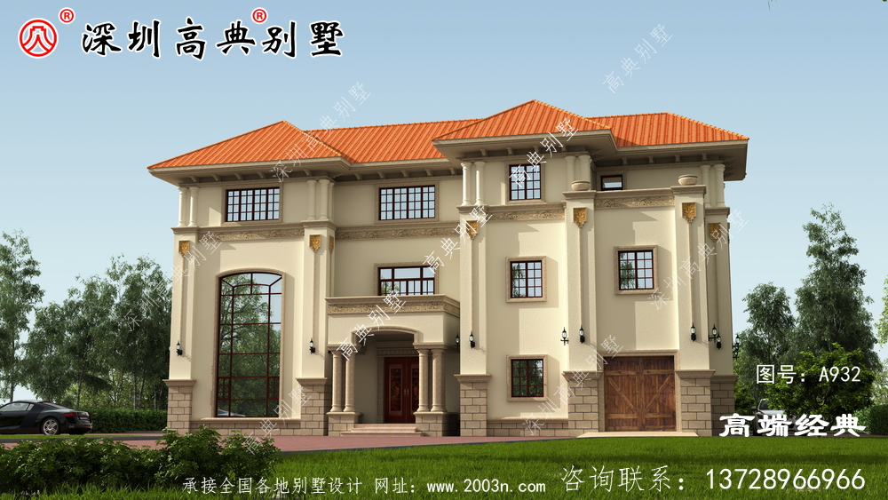 農村新式三層樓圖片