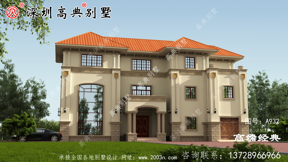 農村新式三層樓圖片