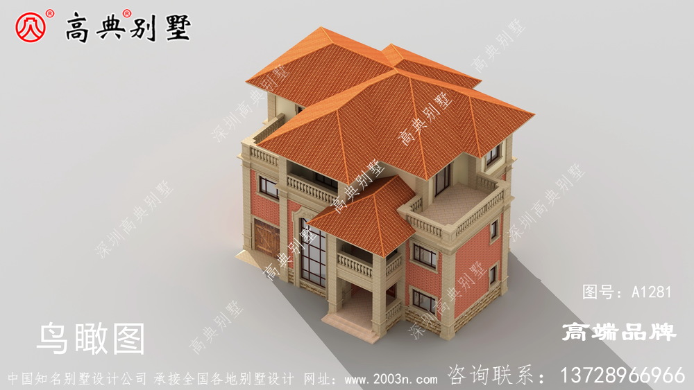 挑空客廳三層戶型圖布局雅致父母也一定會喜歡