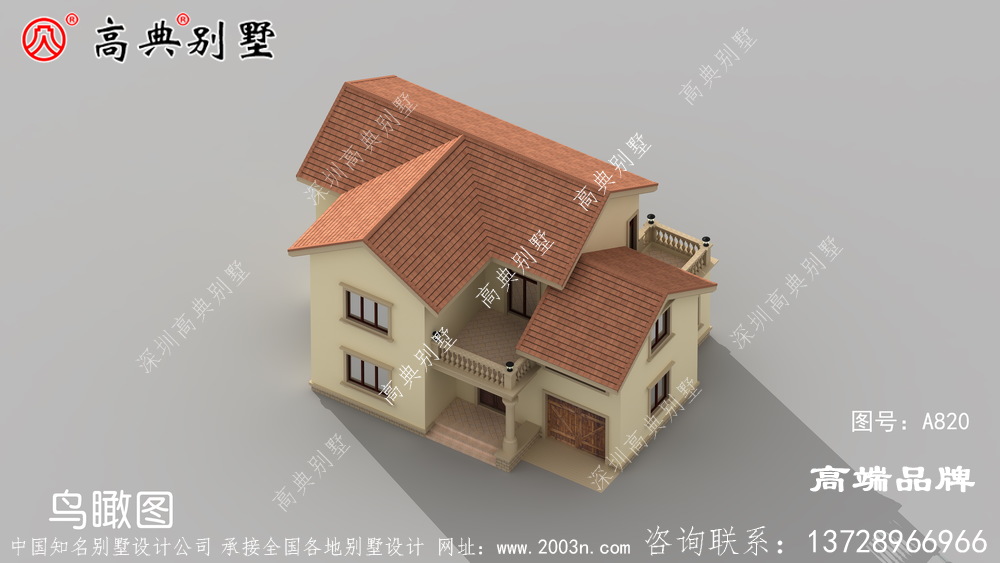 別墅的設計結構簡潔大方又多一份高貴