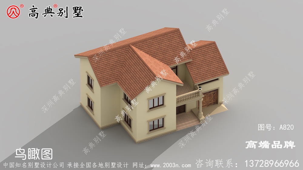 別墅的設計結構簡潔大方又多一份高貴