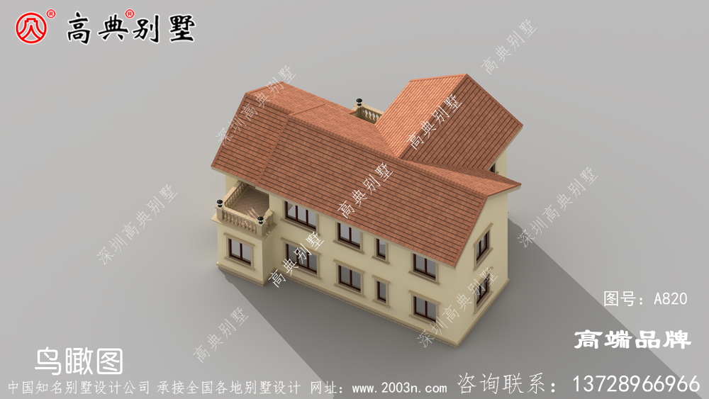 別墅的設計結構簡潔大方又多一份高貴